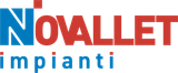 Logo per Novalt Impianti con la scritta blu