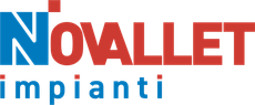 Logo per Novalt Impianti con la scritta blu 