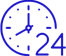 clock icon 24/7