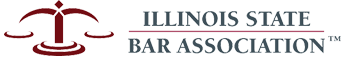 A logo for the illinois state bar association