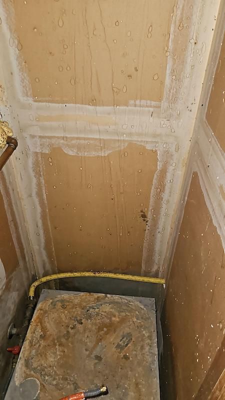 water damaged AC unit