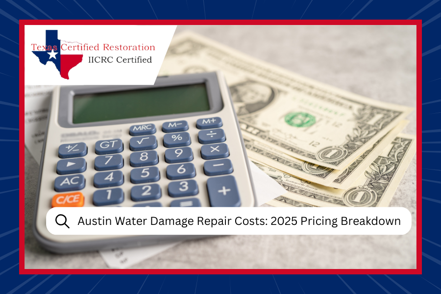 Austin Water Damage Repair Costs: 2025 Pricing Breakdown by Square Foot