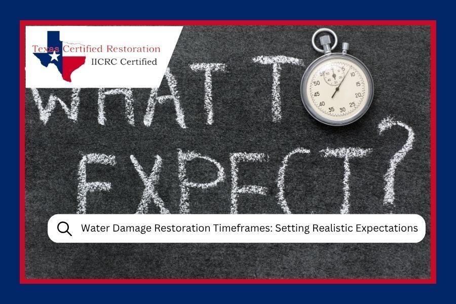 Water Damage Restoration Timeframes: Setting Realistic Expectations