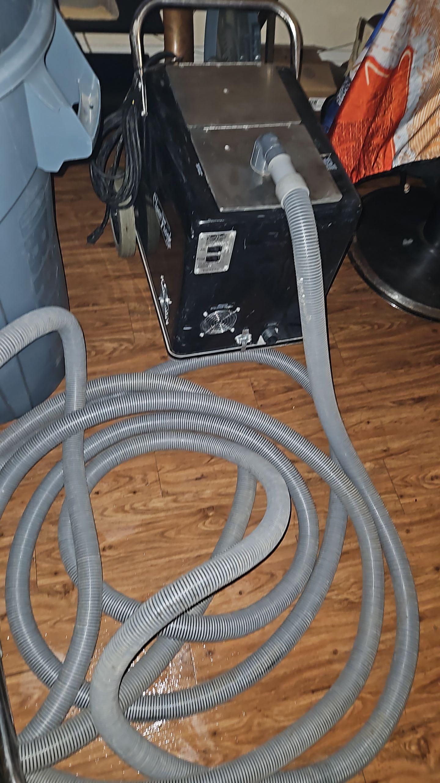 Standing water in affected room