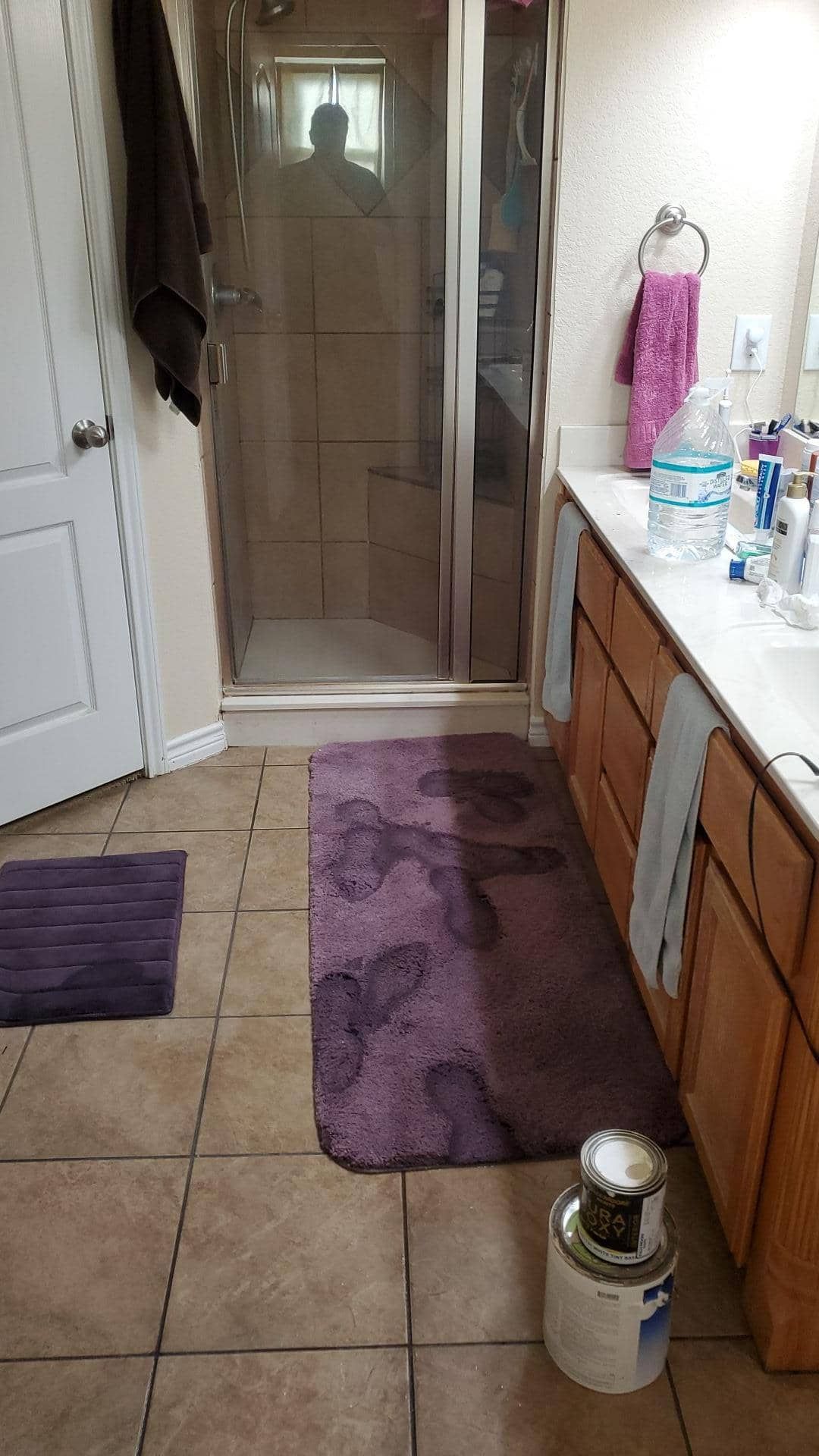 bathroom water damage