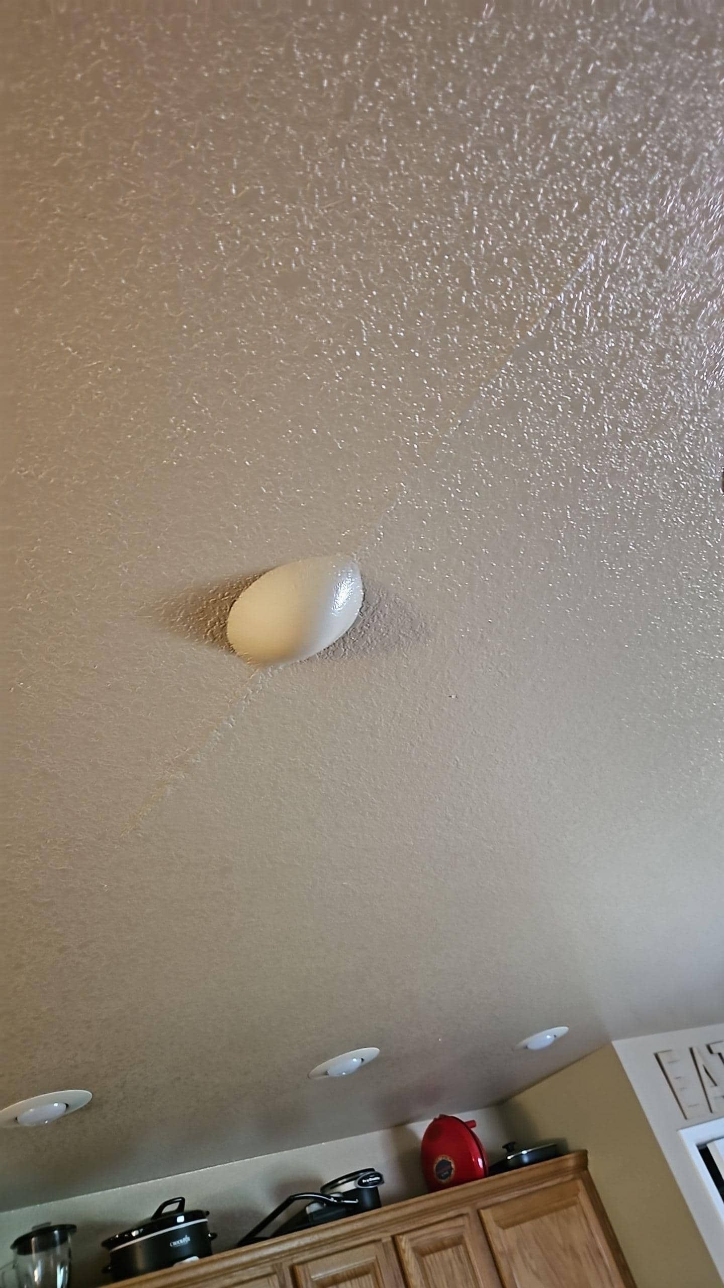 ceiling water damage dryout