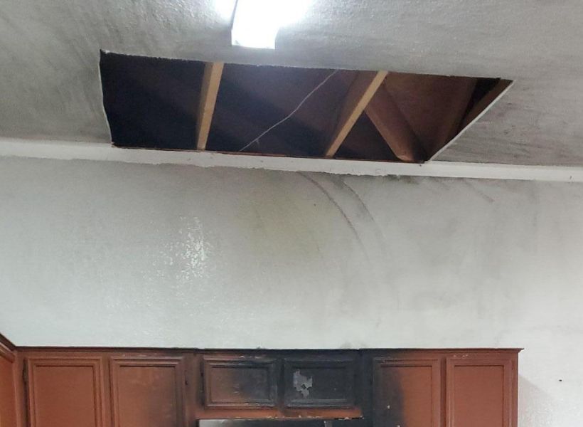 damaged ceiling
