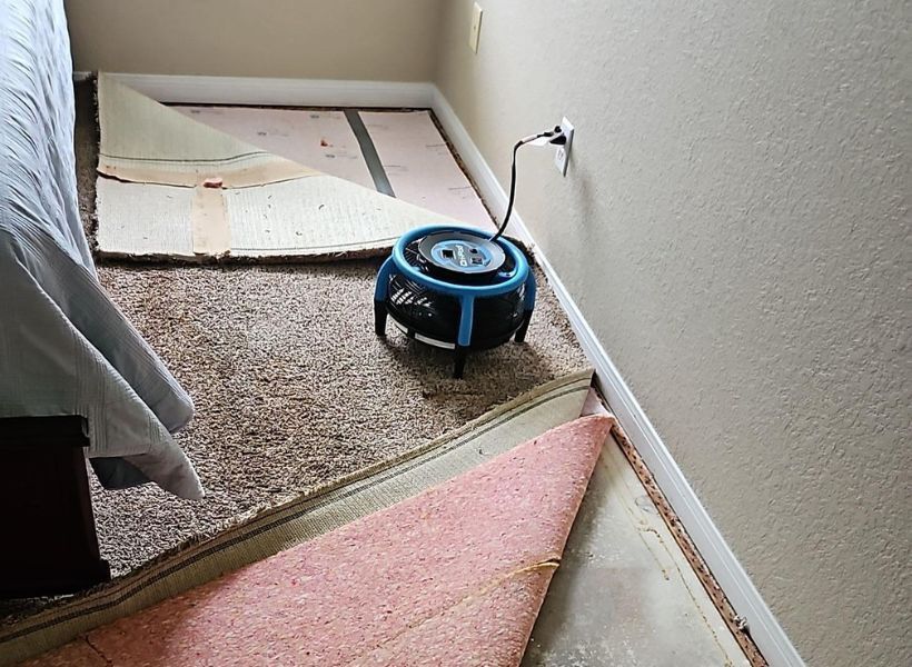 drying the bedroom