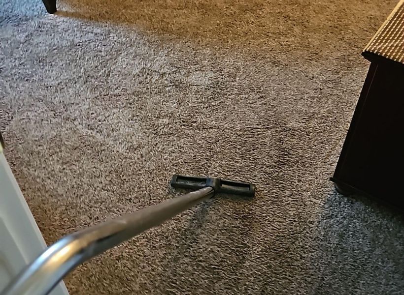 extracting water from the bedroom carpet