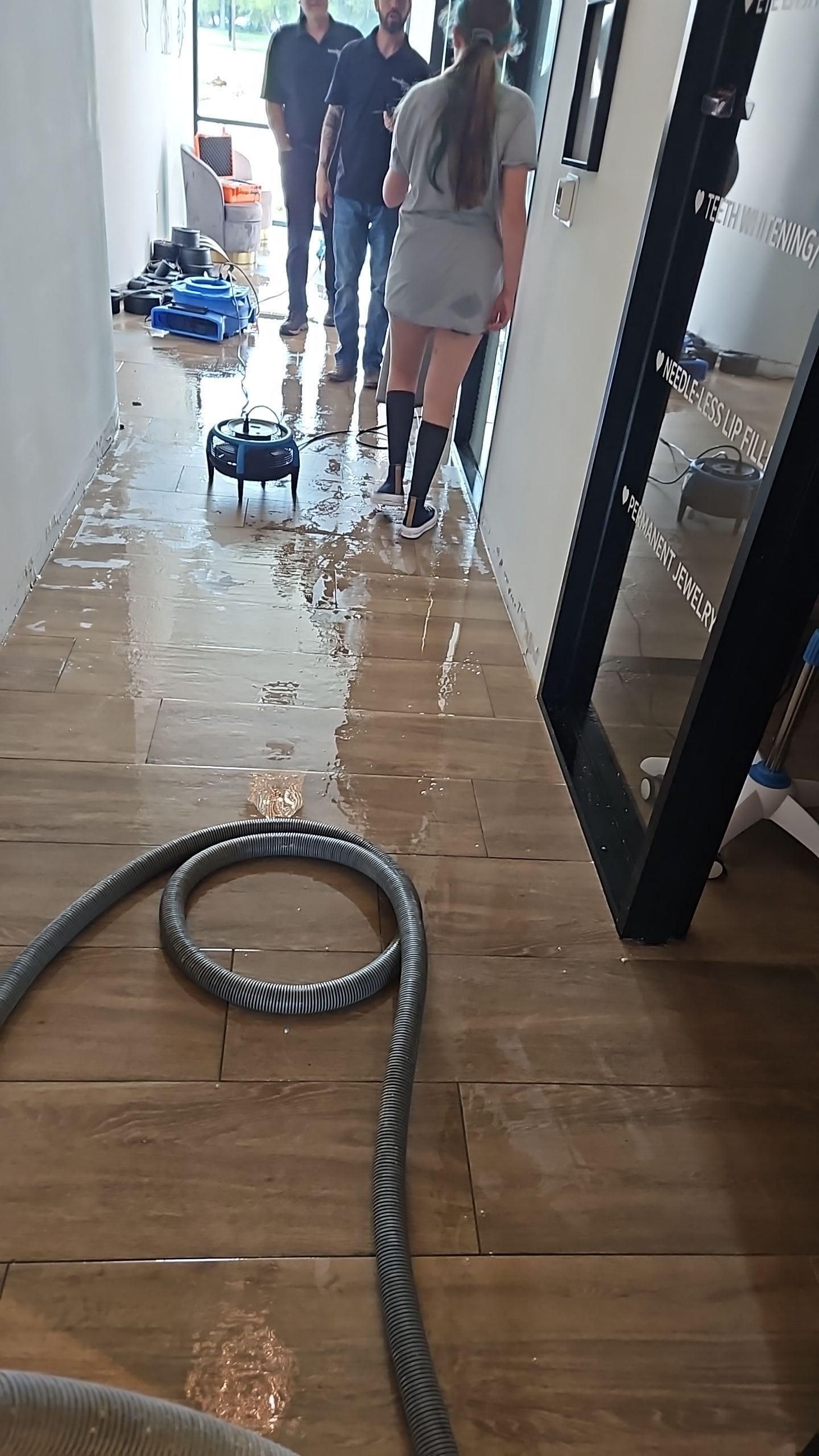 Flood mitigation setup