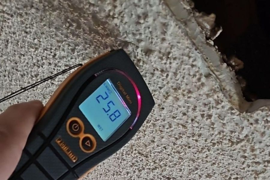 Water damage inspection