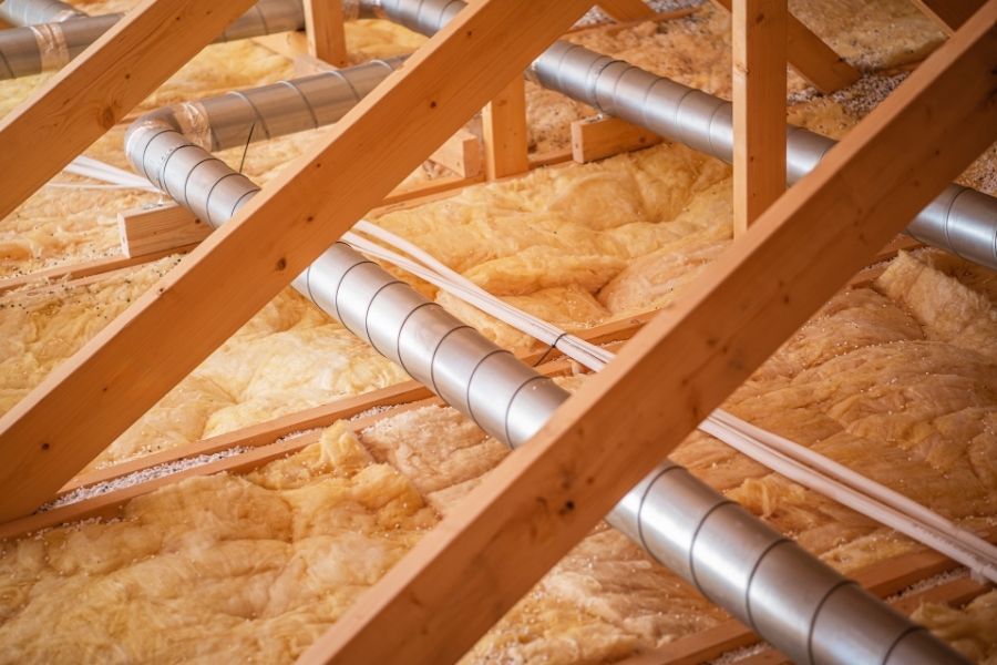 Attic insulation and heating