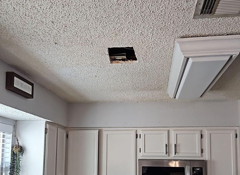 kitchen ceiling before