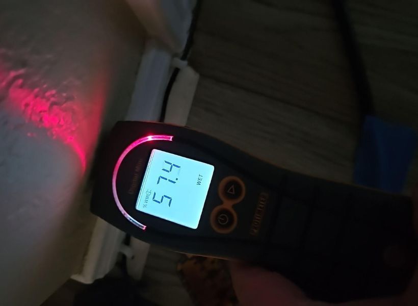 moisture meter reading