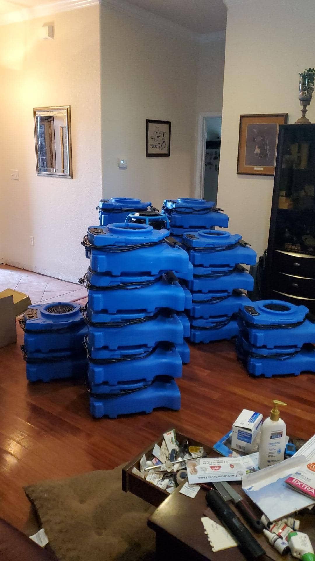 water damage air movers