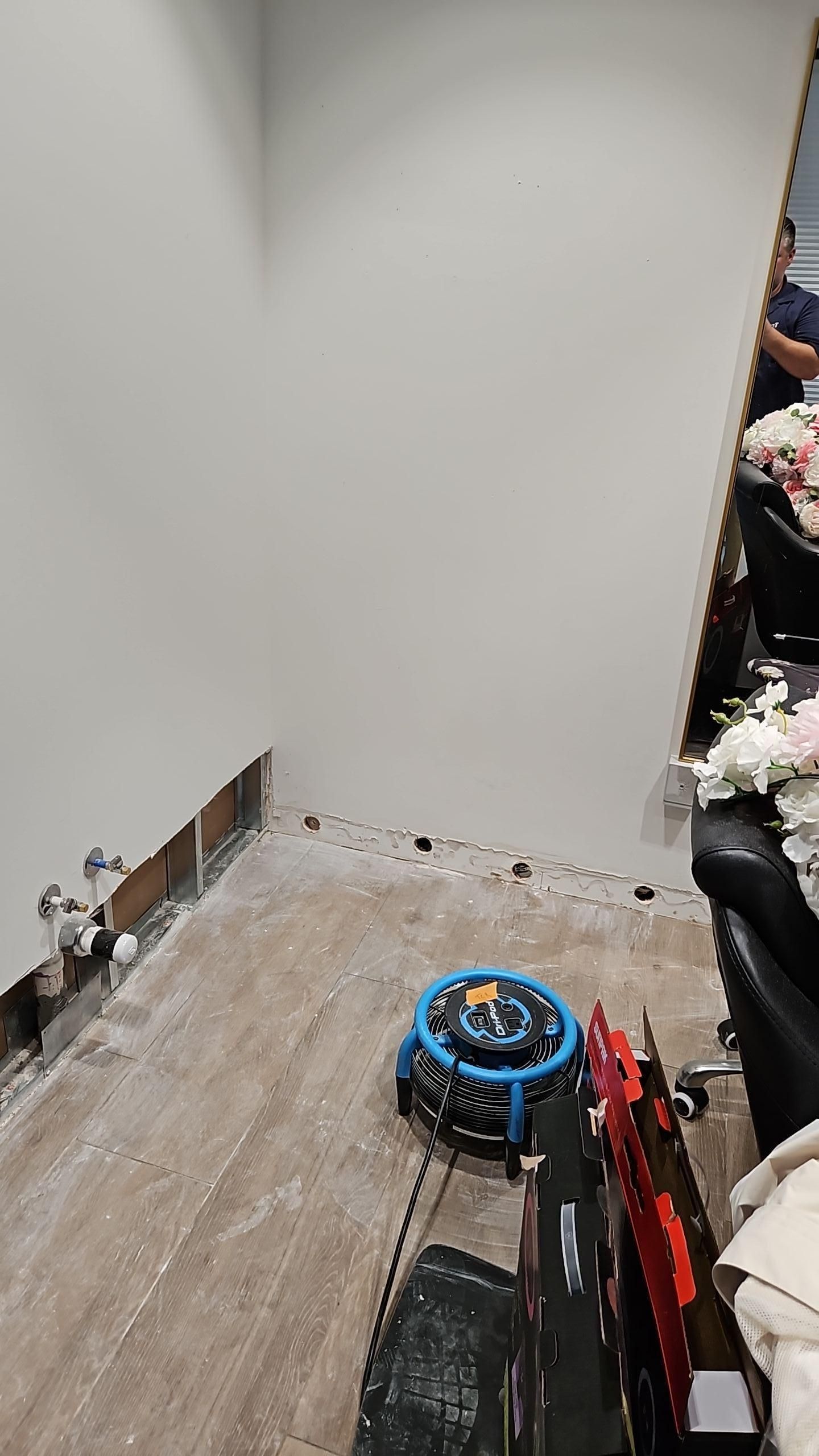 Drying process after demolition