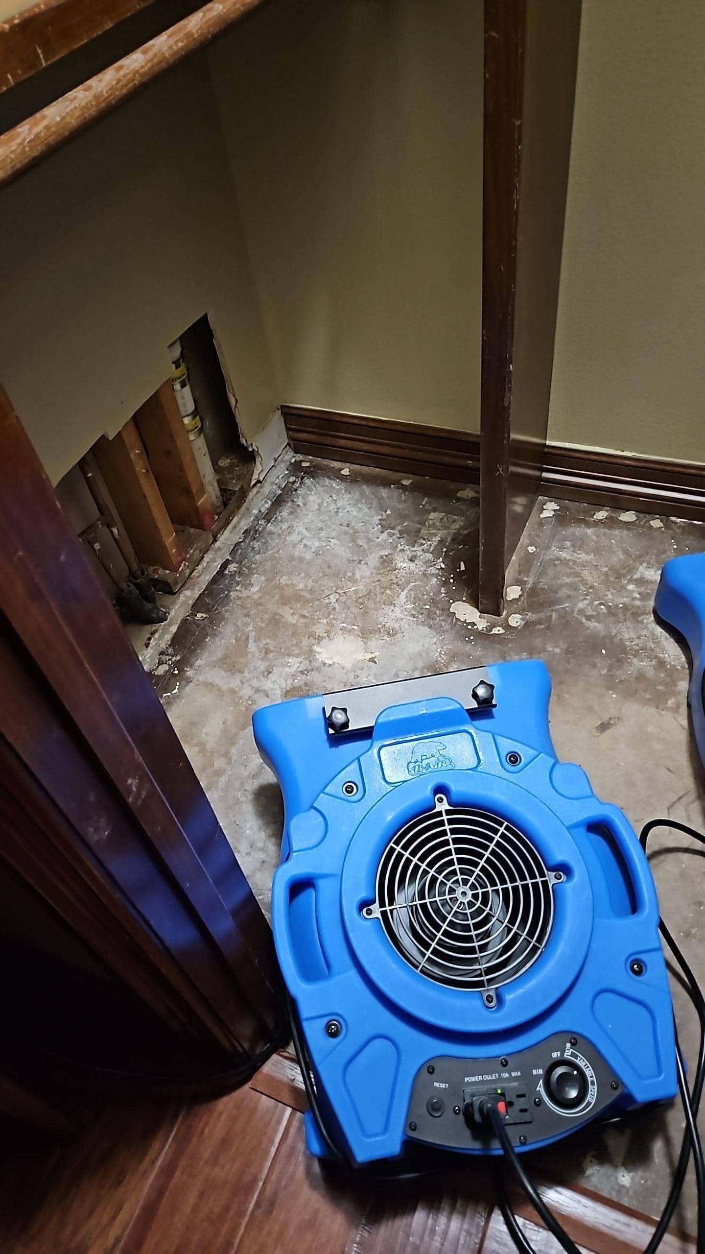water damage dryout equipment