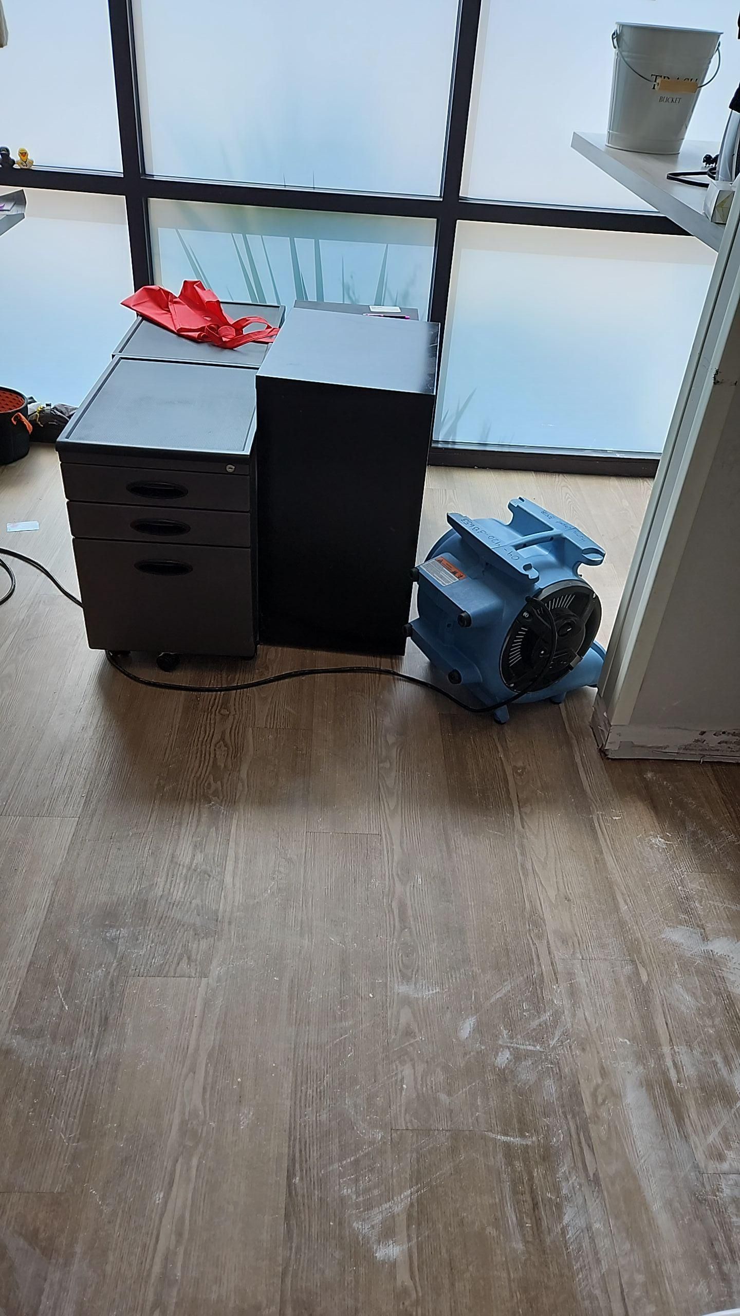 Professional water damage restoration equipment