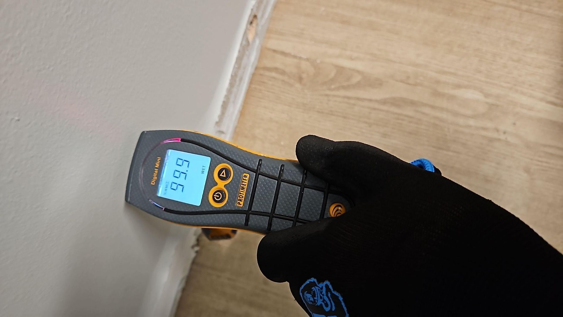 Water damage inspection and moisture monitoring