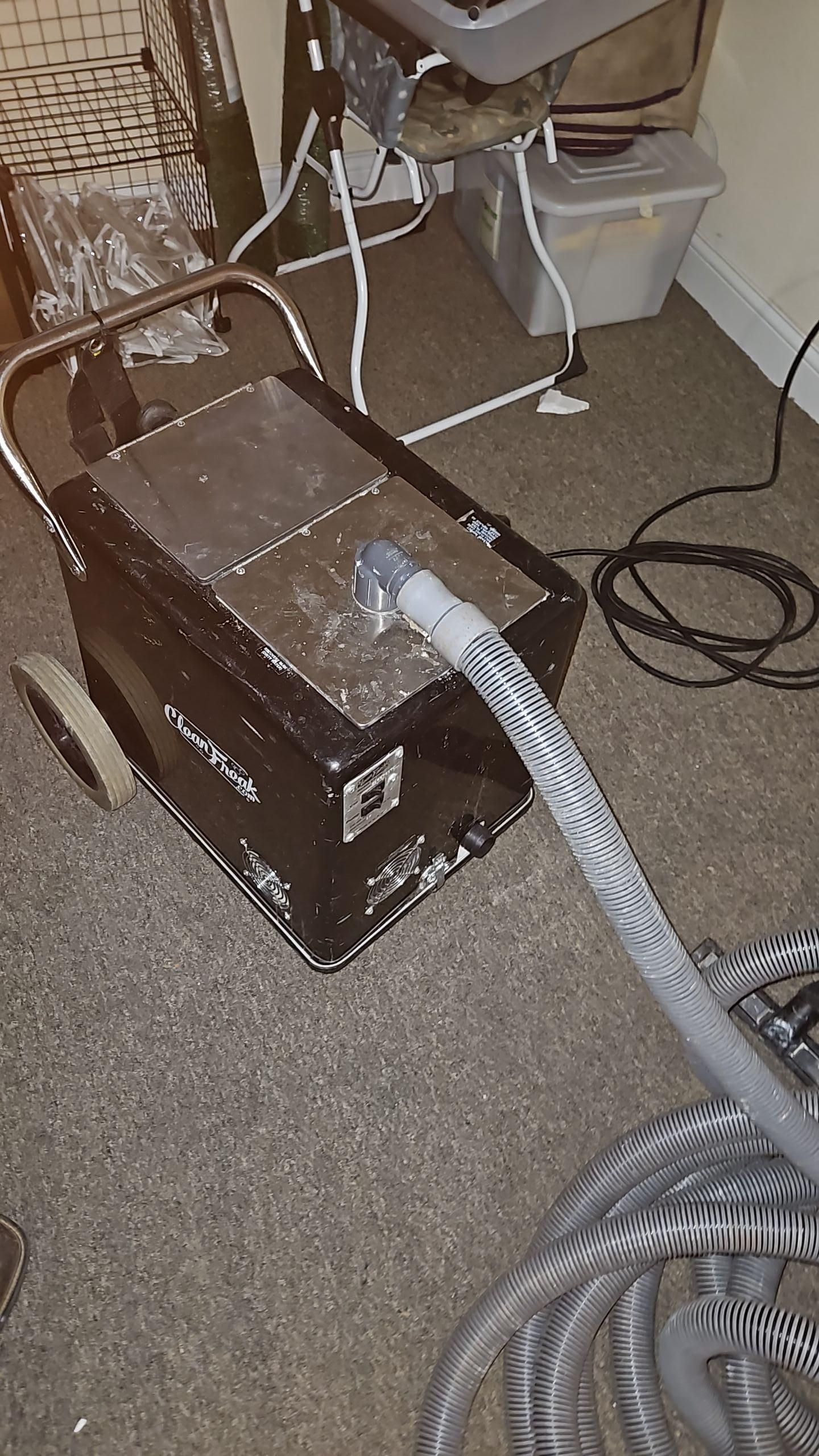 Water damage restoration equipment in commercial setting