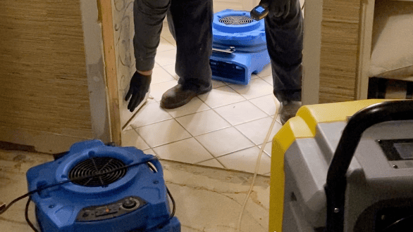 Water damage restoration equipment