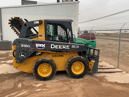 2013 John Deere 318D Skid Steer Open ROPS