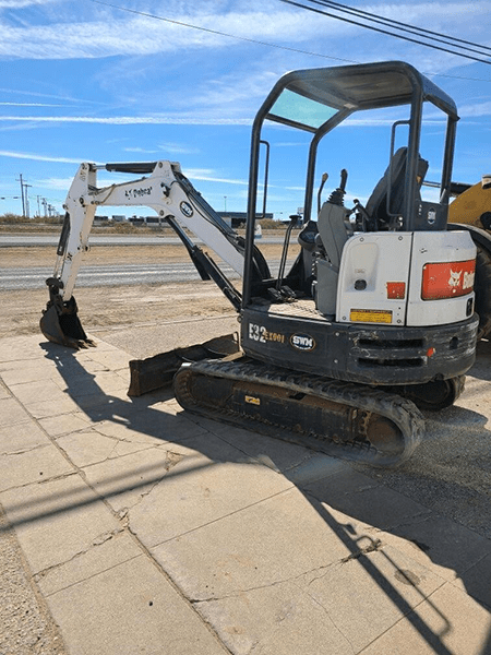 2015 Bobcat E32 Mini Excavator Open ROPS