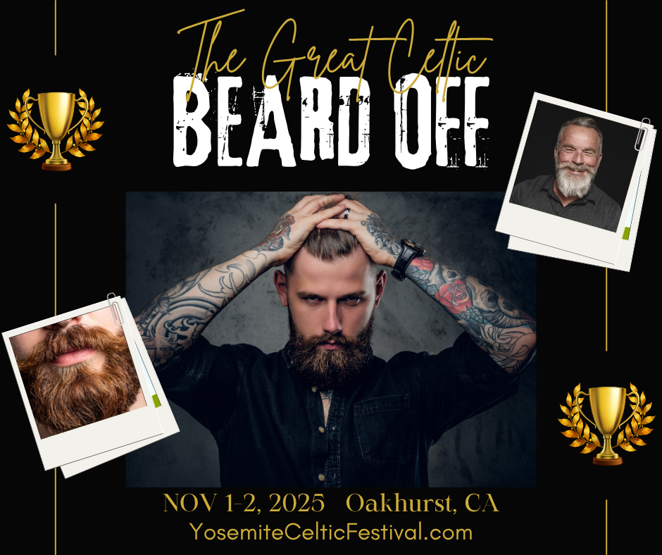 Two men with beards in yellow plaid shirts, arms crossed, standing in front of a gray backdrop.