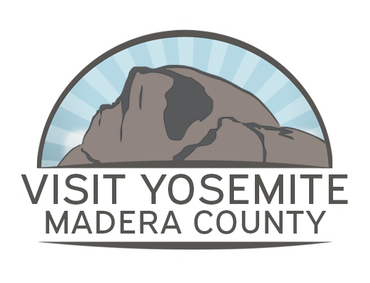 A logo for visit yosemite madera county