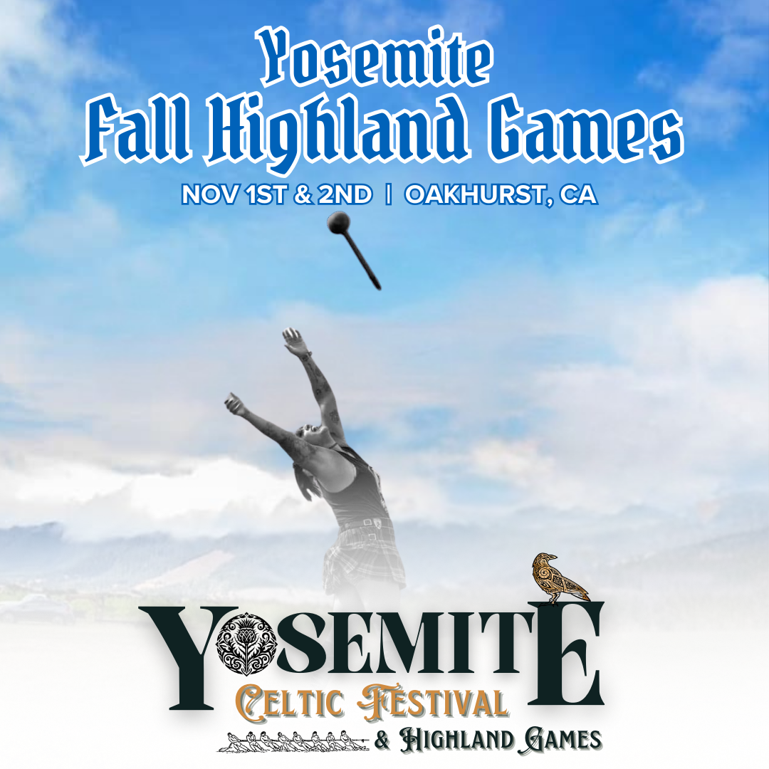 A poster for yosemite fall highland games