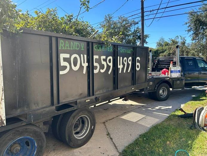 A dumpster with the number 504 on it