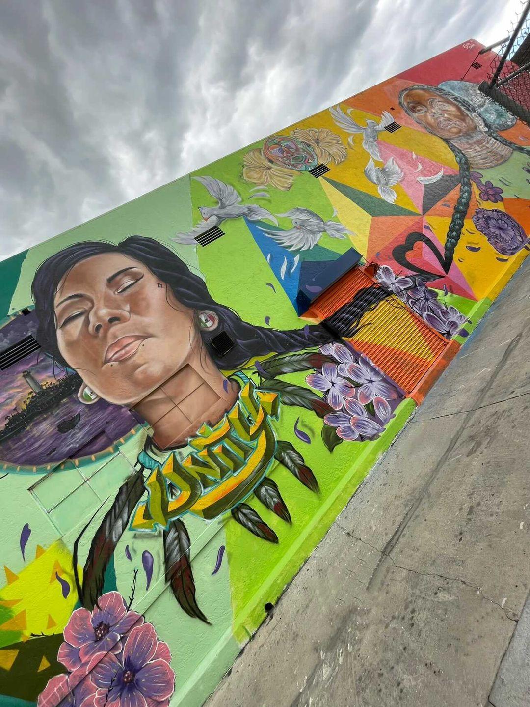 Pow Wow Mural Downtown Long Beach