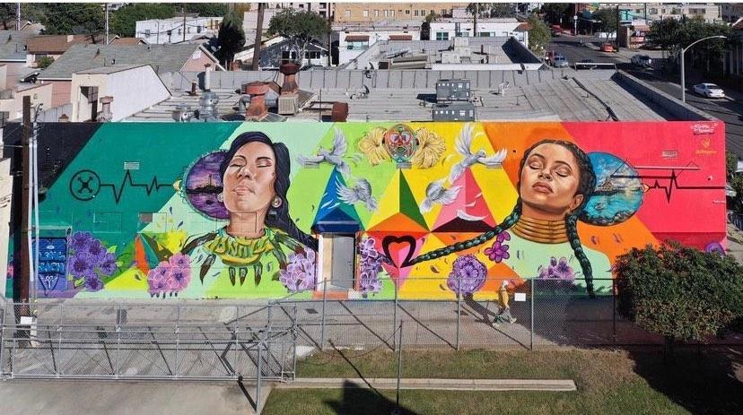 Mural for Pow Wow Long Beach with TGL