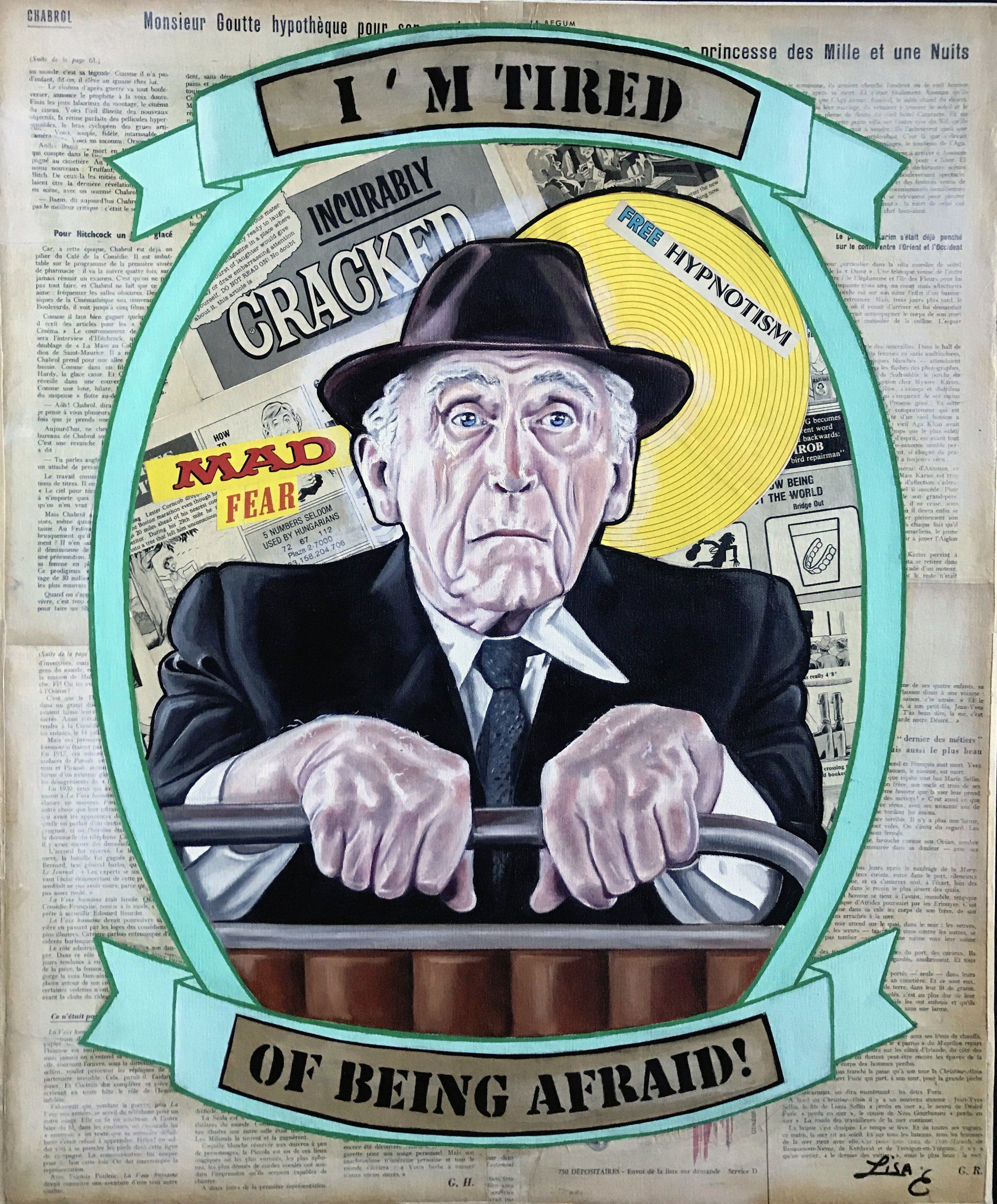 Vieil homme effrayé