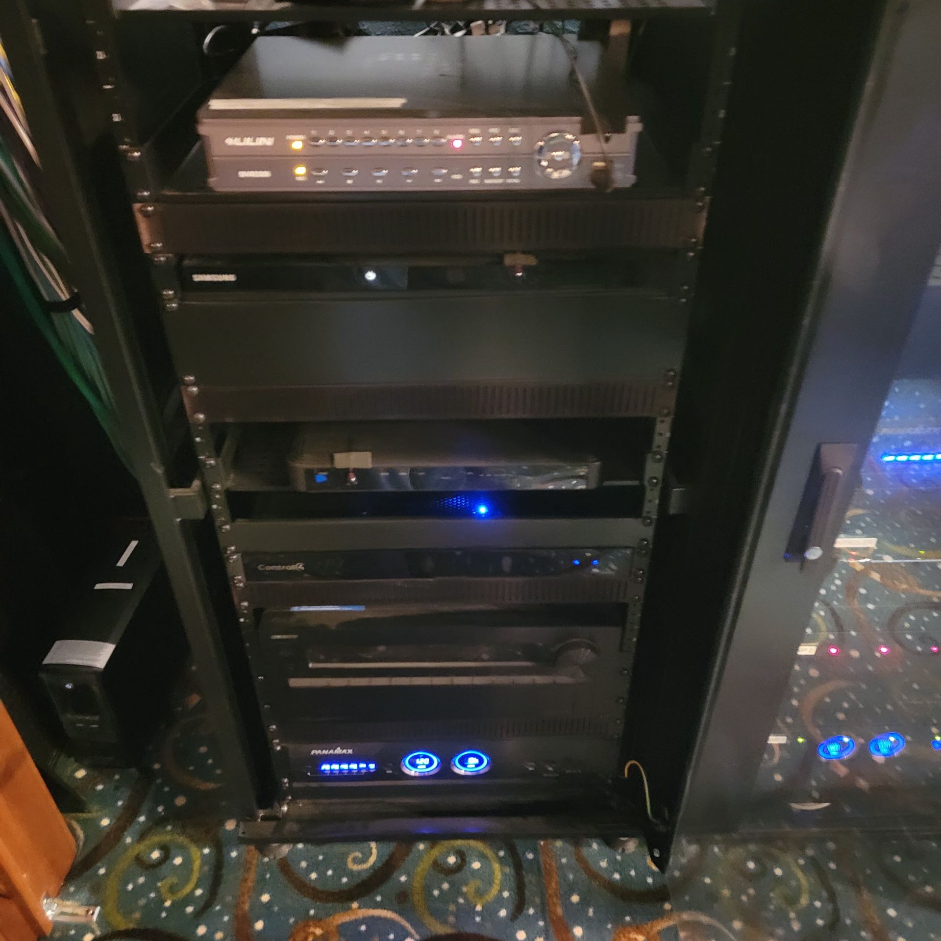 Control4 and Panamax smart home equipment rack installation in Polson, Montana — Smart Home Solutions Missoula MT