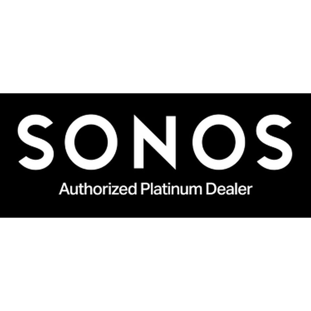 Sonos logo on a black rectangle, 