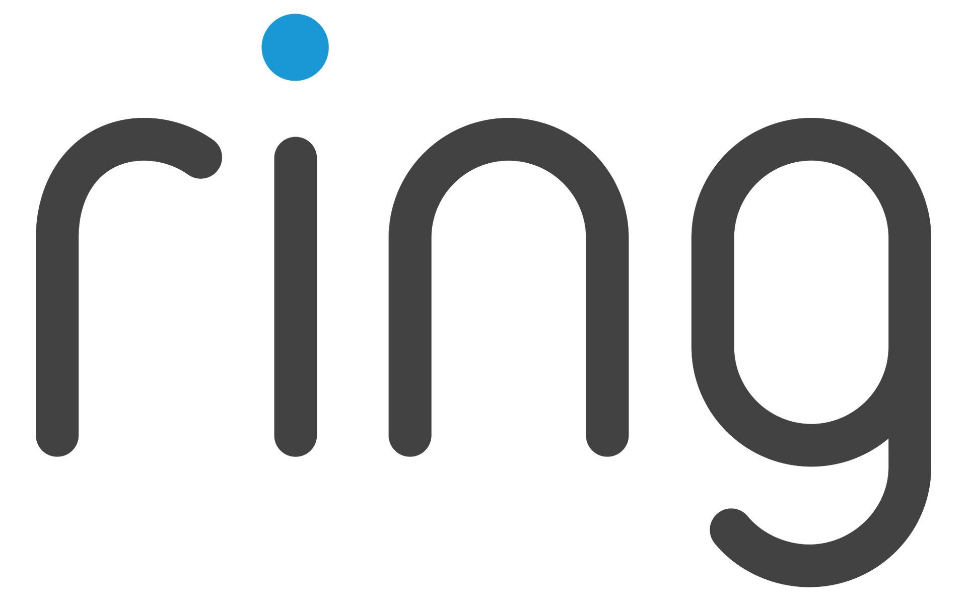Ring logo: gray text