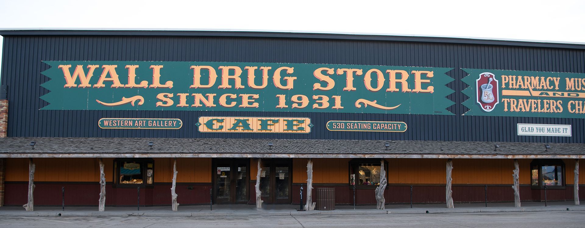 The wall drug store has been open since 1931