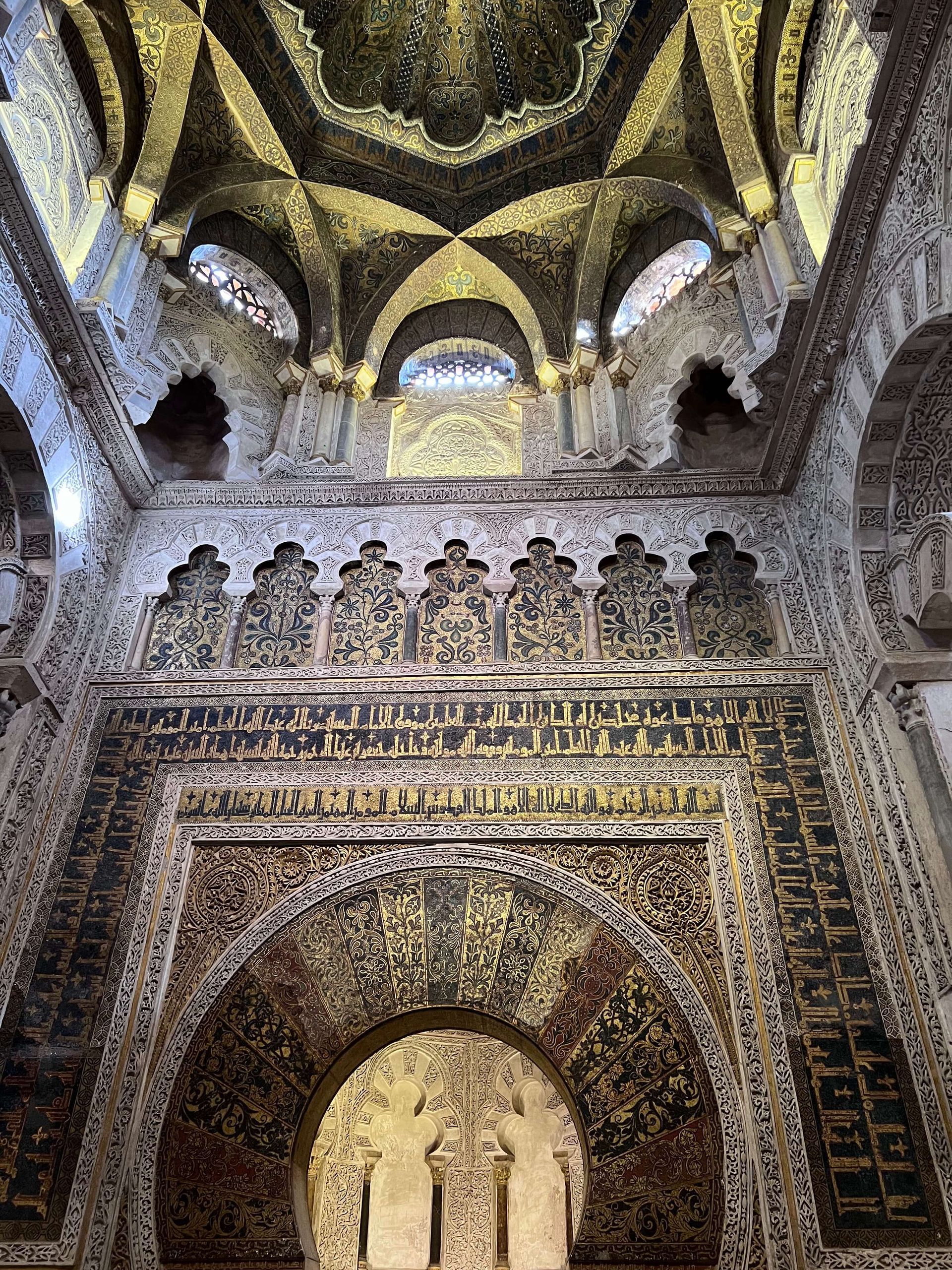 Close view of the details on a building