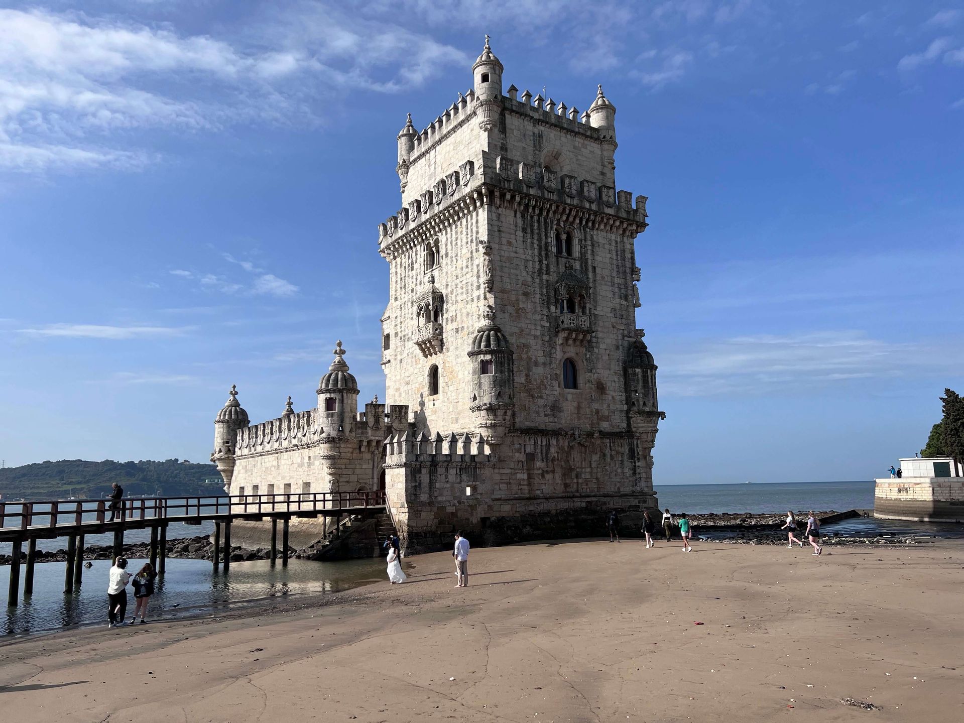 Building by the water in Portugal