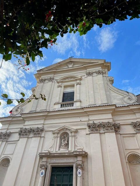 close up of a building in Rome