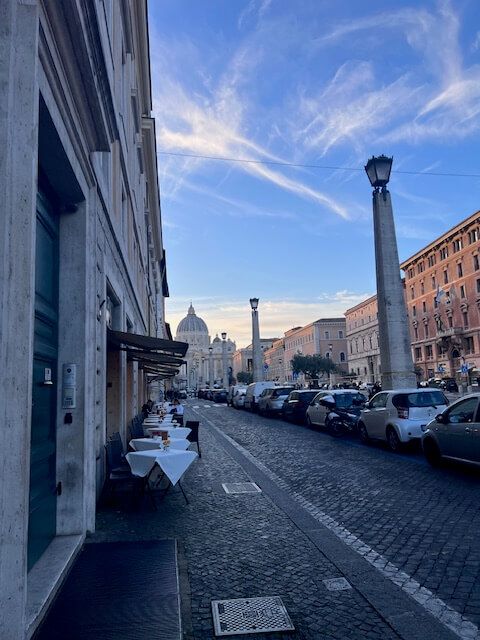 view of buildings and the sky in Rome