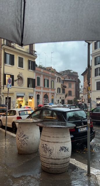 View of building in Trastevere