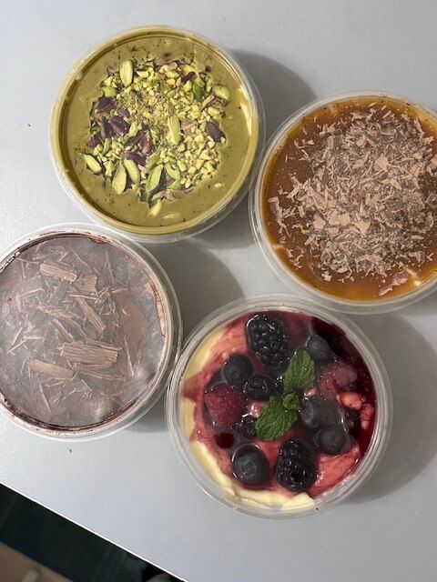 Four flavors of Tiramisu from Mr. Tiramisu