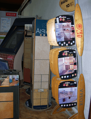 campionario di rivestimenti in legno