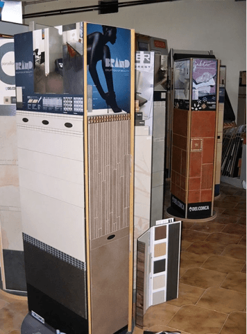 campionario di rivestimenti per edilizia