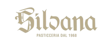 Logo della Pasticceria Silvana con il nome in un carattere decorativo, 