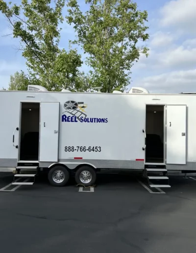 White trailer with 
