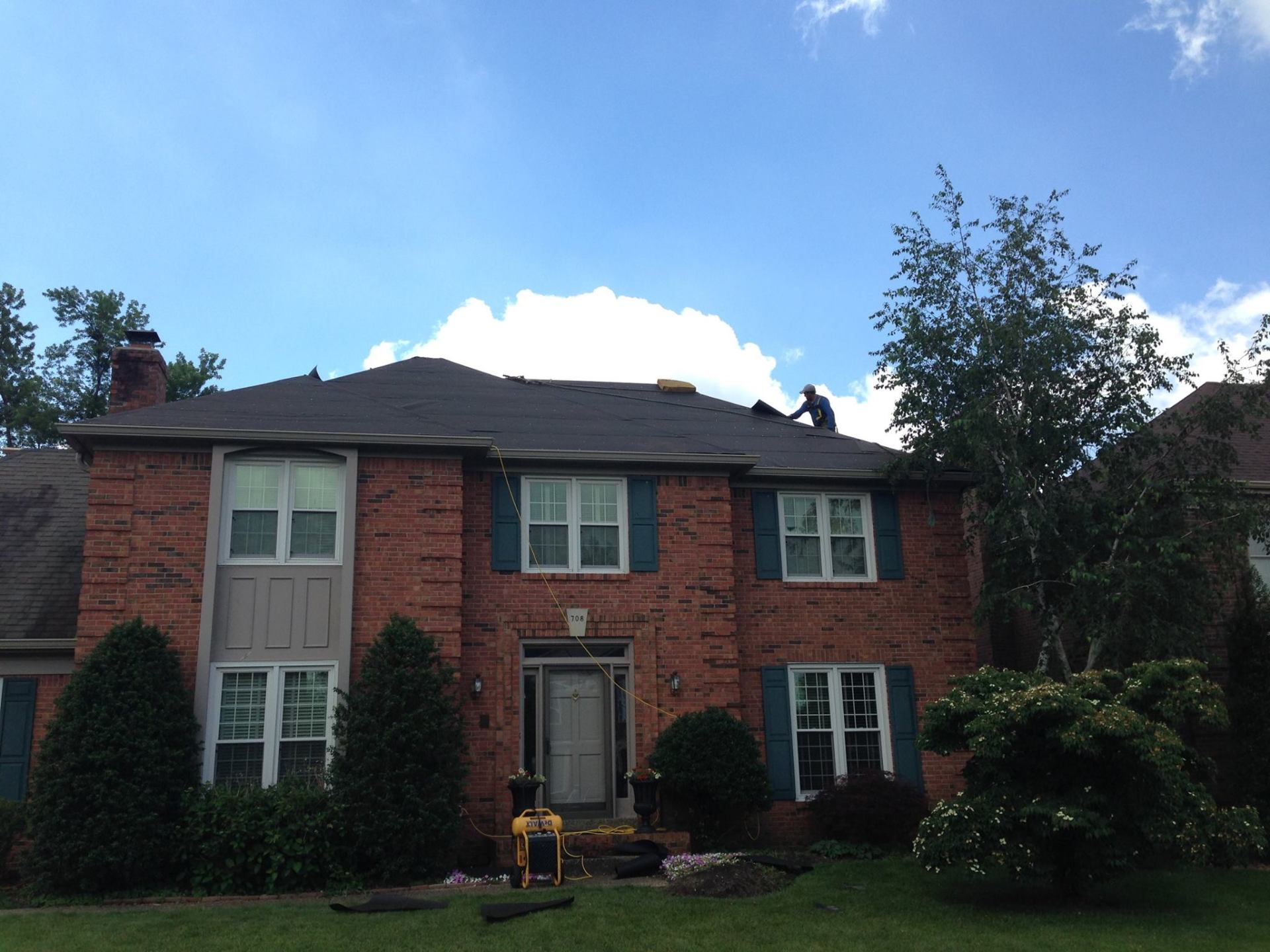 2 story roof replacement