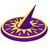 Golden location pin icon with a circular base on a white background